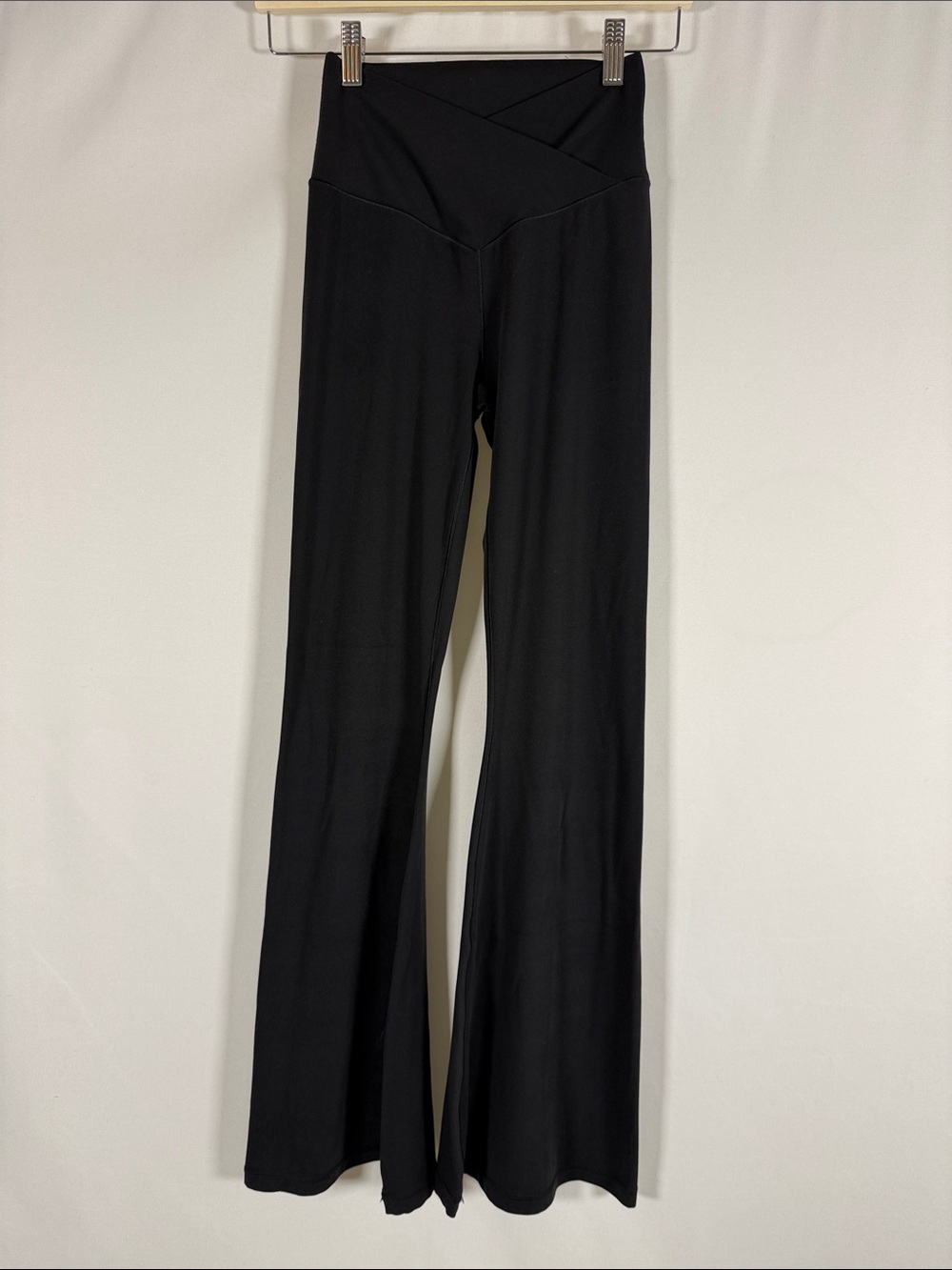 aerie Black High-Waist Flare Pants